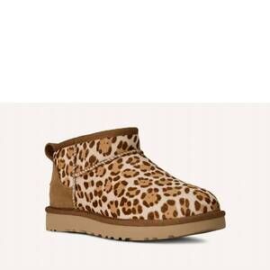 NEW UGG women's classic ultra mini plains boot in felicity leopard jasmine